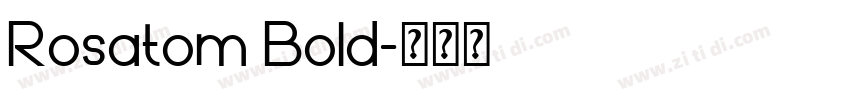 Rosatom Bold字体转换